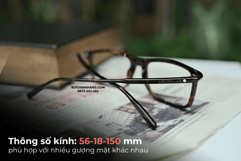 Mẫu gọng kính vân đồi mồi đáng để sở hữu - Montblanc Rectangular Eyeglasses MB0086O - mau gong kinh van doi moi dang de so huu montblanc rectangular eyeglasses mb0086o