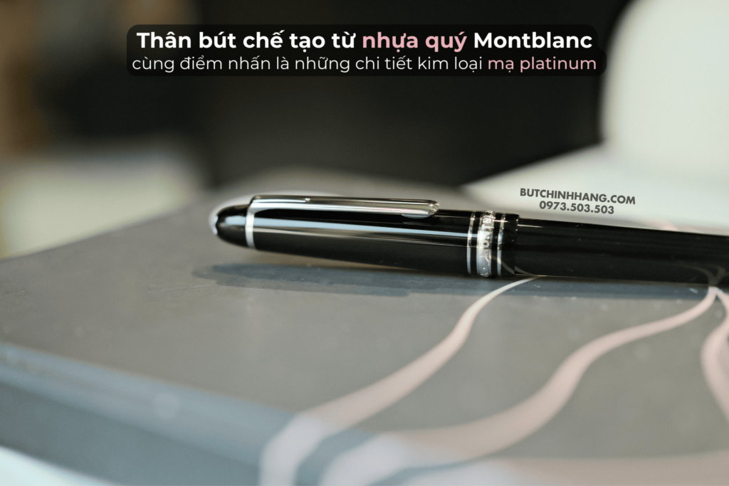 Phiên bản Midsize của dòng bút nổi tiếng nhất Montblanc - Meisterstuck Platinum-coated BallPoint Pen 114185 - phien ban midsize cua dong but noi tieng nhat montblanc meisterstuck platinum coated ballpoint pen 114186