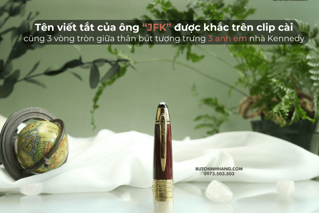 [Sản phẩm ORDER] - Chiếc bút ký bi nước Montblanc John F. Kennedy Special Edition Burgundy 132125 - san pham order chiec but ky bi nuoc montblanc john f. kennedy special edition burgundy 132126