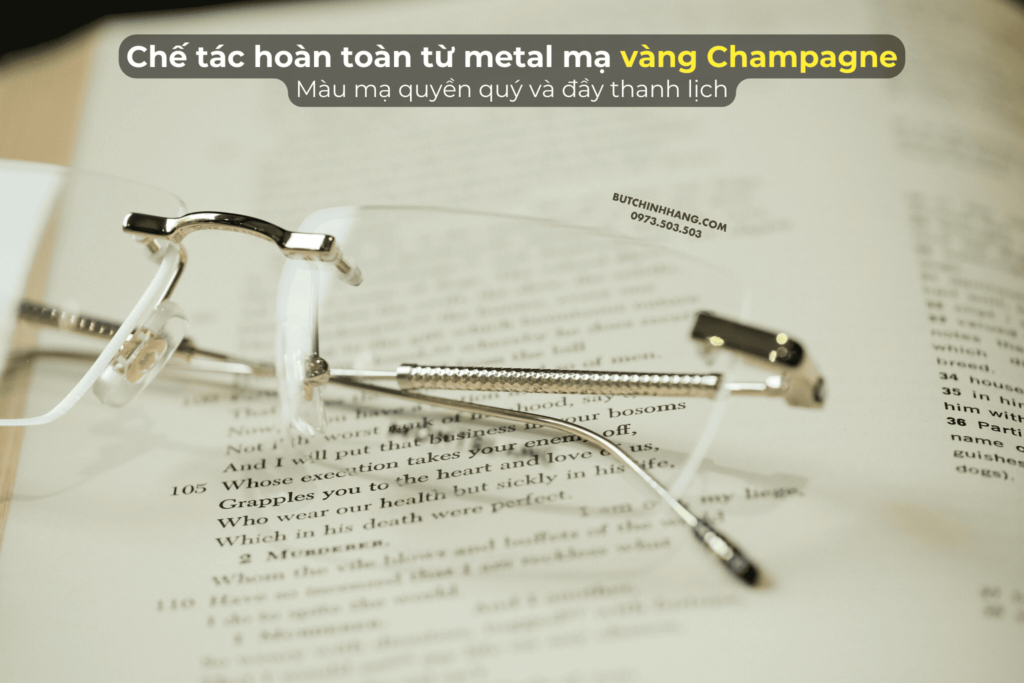 [SẢN PHẨM ORDER] Gọng Kính Montblanc Rimless Gold Plate MB0112O - Dòng Kính Bán Chạy Nhất tại Bút Chính Hãng - san pham order gong kinh montblanc rimless gold plate mb0112o dong kinh ban chay nhat tai but chinh hang 1
