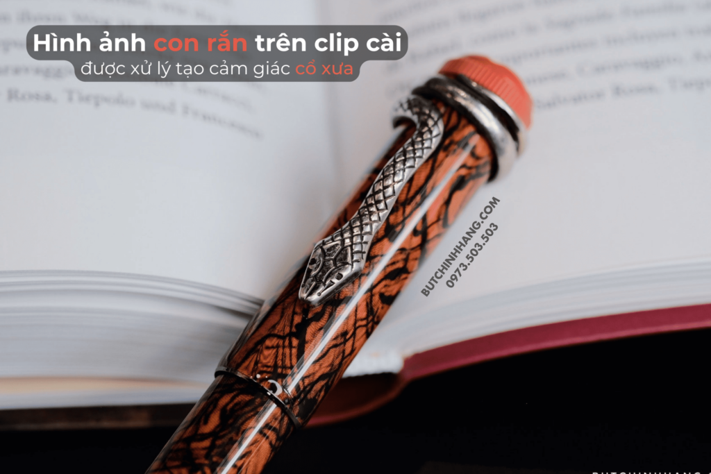 [Sản phẩm ORDER] - Phiên bản bút ký Montblanc Heritage Rouge & Noir Serpent Marble Special Edition - san pham order phien ban but ky montblanc heritage rouge amp noir serpent marble special edition 1