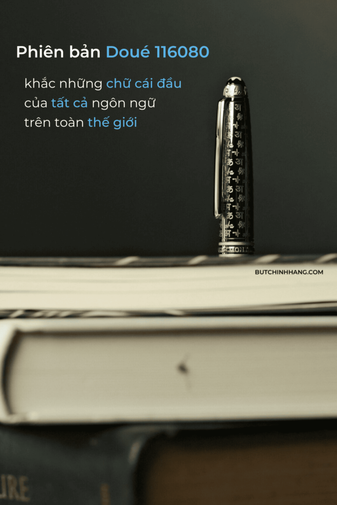 [Sản phẩm ORDER] - Phiên bản bút ký Montblanc Meisterstuck UNICEF Doue Platinum Classique Rollerball Pen 116080 - san pham order phien ban but ky montblanc meisterstuck unicef doue platinum classique rollerball pen 116081