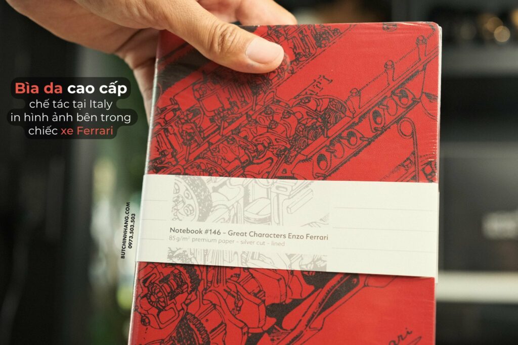 Sổ da Montblanc Notebook 146 Great Characters Enzo Ferrari - Phiên bản sổ da đẳng cấp và tinh tế - so da montblanc notebook 146 great characters enzo ferrari phien ban so da dang cap va tinh te 1
