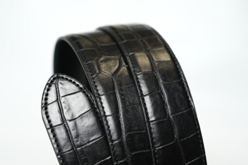 Thắt lưng Montblanc Horseshoe Buckle Printed Black/Plain Black Reversible Leather Belt 130016 – 3,5cm Thắt lưng Montblanc 6