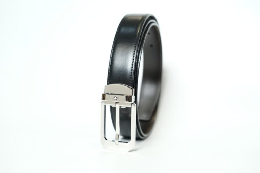 Thắt lưng Montblanc Black/brown reversible cut-to-size business belt 116579 – 3cm Thắt lưng Montblanc Mới Nguyên Hộp 2