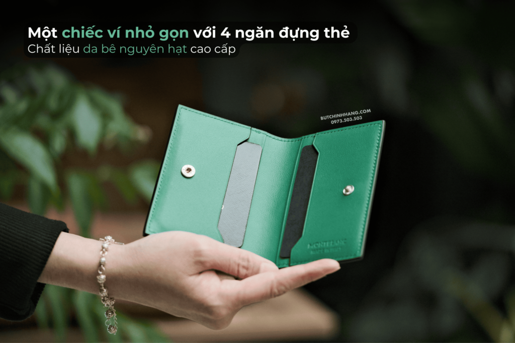 Chiếc ví Montblanc Meistertsuck Selection Soft Card Holder 4cc 131257 với màu xanh Scotland - chiec vi montblanc meistertsuck selection soft card holder 4cc 131257 voi mau xanh scotland 1