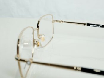 Gọng kính Montblanc Rectangular Gold Eyeglasses MB0072O 003 - gong kinh montblanc rectangular gold eyeglasses mb0072o 4 scaled