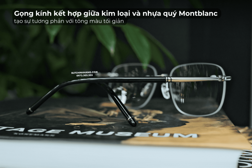 Gọng kính Montblanc Rimless Platinum MB0071O, mẫu kính văn phòng sang trọng - gong kinh montblanc rimless platinum mb0071o mau kinh van phong sang trong 1