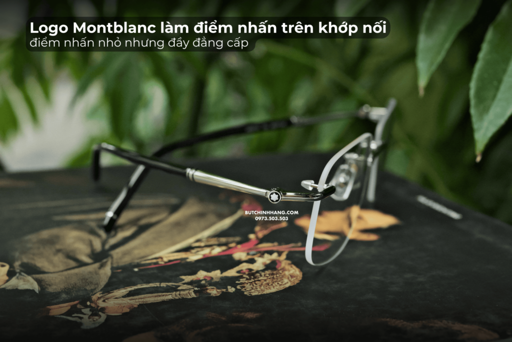 Gọng kính Montblanc Rimless Platinum MB0071O, mẫu kính văn phòng sang trọng - gong kinh montblanc rimless platinum mb0071o mau kinh van phong sang trong 2