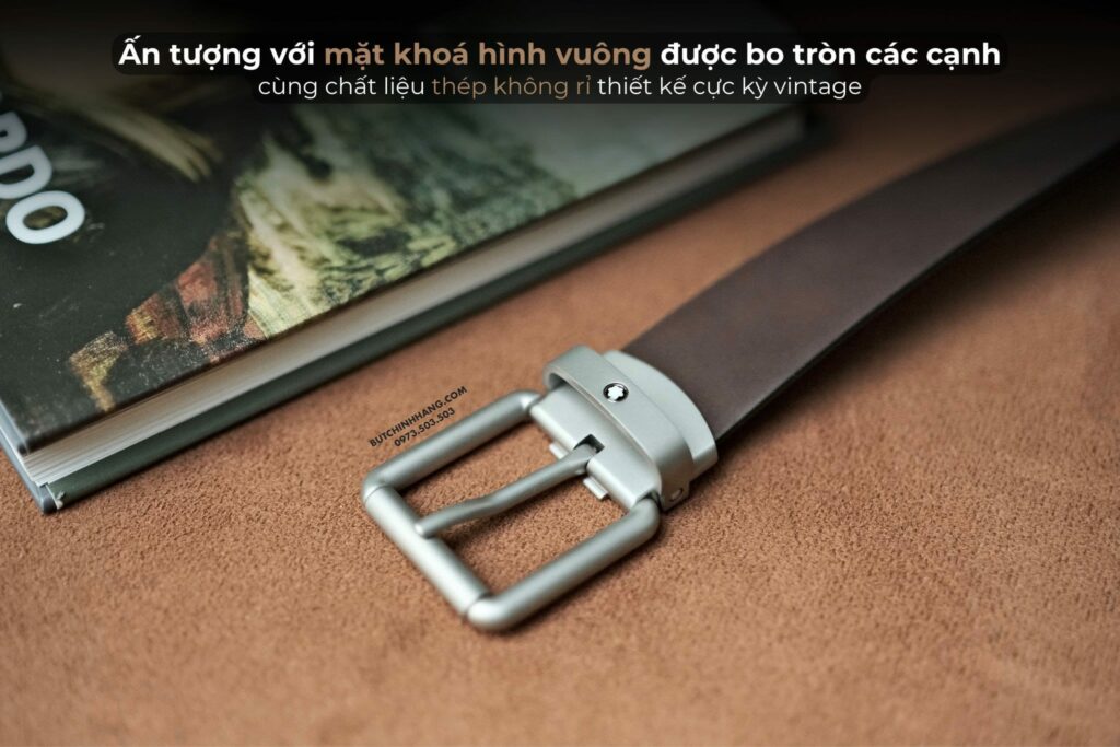 Mang phong cách Vintage hoài cổ - Chiếc thắt lưng Montblanc 129452 với màu nâu sang trọng - mang phong cach vintage hoai co chiec that lung montblanc 129452 voi mau nau sang trong