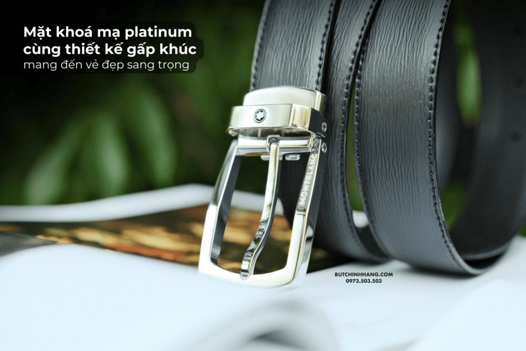 Mẫu thắt lưng Montblanc 116706 với dây da dập vân độc đáo - mau that lung montblanc 116706 voi day da dap van doc dao 1