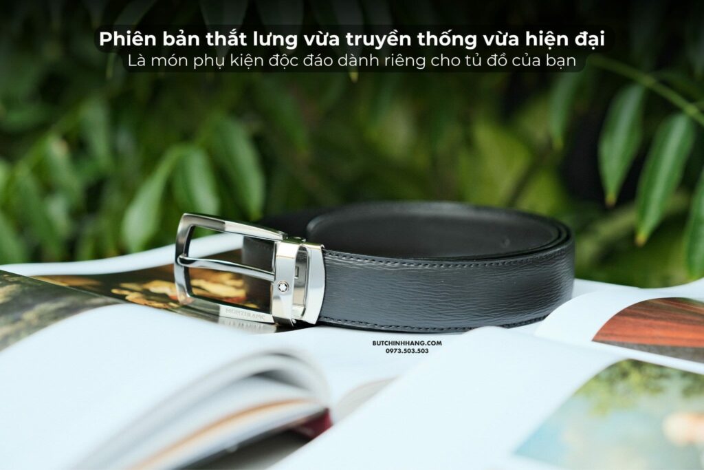Mẫu thắt lưng Montblanc 116706 với dây da dập vân độc đáo - mau that lung montblanc 116706 voi day da dap van doc dao