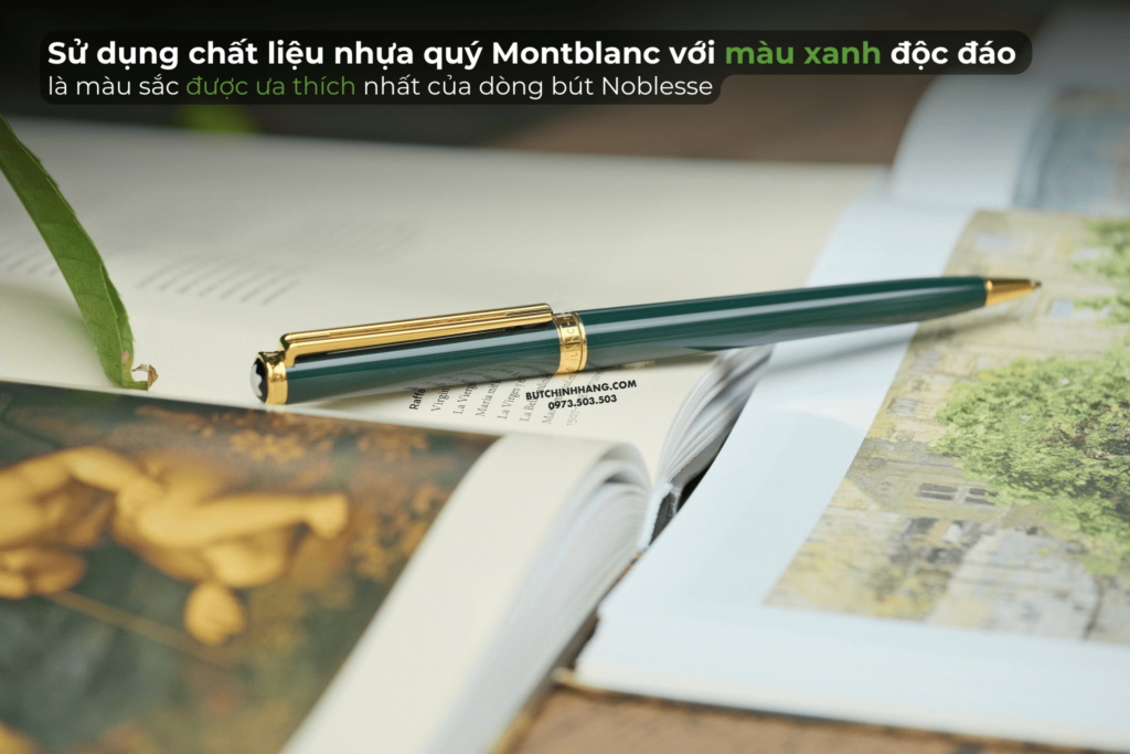 Màu xanh lục trên mẫu bút Montblanc Noblesse Oblige Green cổ điển đầy thú vị - mau xanh luc tren mau but montblanc noblesse oblige green co dien day thu vi 3