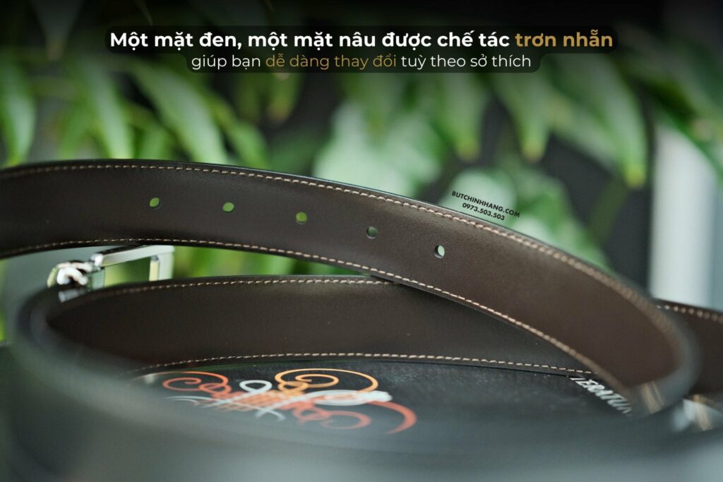 Một mẫu thắt lưng truyền thống đáng để sở hữu - Montblanc Black/Brown Reversible 116579  - mot mau that lung truyen thong dang de so huu montblanc blackbrown reversible 116579