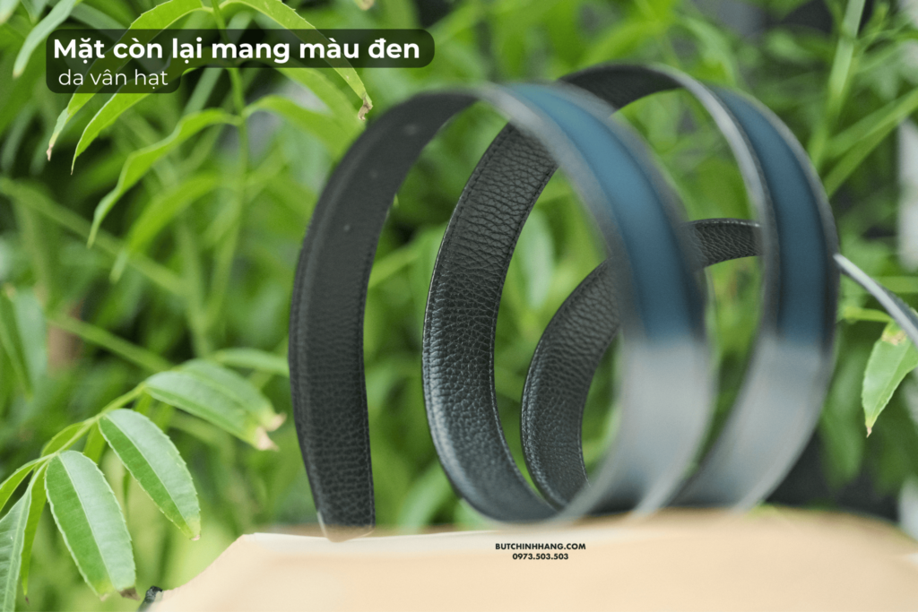 Thắt lưng Montblanc 123899 với dây da chuyển màu xanh/đen lạ mắt - that lung montblanc 123899 voi day da chuyen mau xanhden la mat