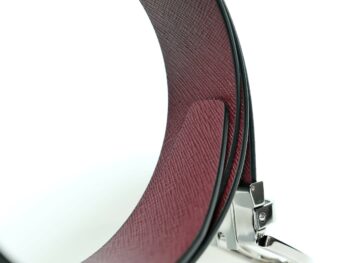 Thắt lưng Montblanc Horseshoe Pin Buckle Shiny Palladium Reversible Black&Mosto Saffiano Leather Belt 131176 - 3,5cm - that lung montblanc horseshoe pin buckle shiny palladium reversible blackampmosto saffiano leather belt 131176 35cm 5 scaled