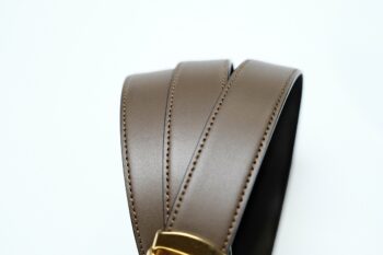 Thắt lưng Montblanc Horseshoe Vintage Gold Pin Buckle Brown Plain Leather Belt 129424 - 3cm - that lung montblanc horseshoe vintage gold pin buckle brown plain leather belt 129424 3cm 1