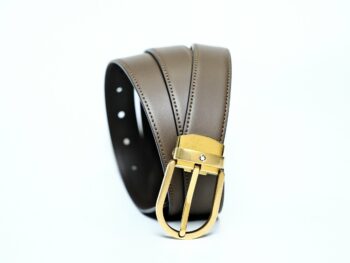 Thắt lưng Montblanc Horseshoe Vintage Gold Pin Buckle Brown Plain Leather Belt 129424 - 3cm - that lung montblanc horseshoe vintage gold pin buckle brown plain leather belt 129424 3cm 7 scaled