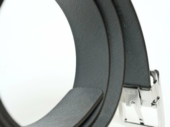 Thắt lưng Montblanc Rectangular Frame Pin Buckle Shiny Palladium Reversible Brown Sfumato&Grey Saffiano Leather Belt 131163 - 3,5cm - that lung montblanc rectangular frame pin buckle shiny palladium reversible brown sfumatoampgrey saffiano leather belt 131163 35cm 5 scaled