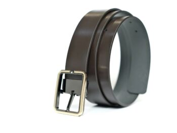 Thắt lưng Montblanc Rectangular Pin Buckle Light Gold & Ruthenium Reversible Dark Brown Plain & Grey Saffiano Leather Belt 131192 - 3,5cm - that lung montblanc rectangular pin buckle light gold amp ruthenium reversible dark brown plain amp grey saffiano leather belt 131192 35cm 7 scaled