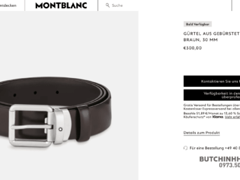 Thắt lưng Montblanc Rounded Square Vintage Pin Buckle Brown Brushed Leather Belt 129452 - 3cm - that lung montblanc rounded square vintage pin buckle brown brushed leather belt 129452 3cm