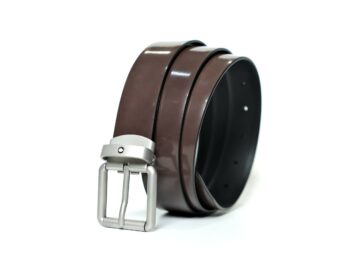 Thắt lưng Montblanc Rounded Square Vintage Pin Buckle Brown Brushed Leather Belt 129452 - 3cm - that lung montblanc rounded square vintage pin buckle brown brushed leather belt 129452 3cm 5 scaled