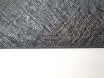 Túi clutch cầm tay Montblanc Sartorial Envelope Pouch with Pen Pocket Black Leather Goods 130314 - Ảnh 8