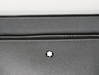 Túi clutch Montblanc Sartorial Mini Bag Forged Iron 130307 - Ảnh 2