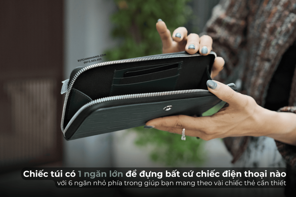 Túi đựng điện thoại Montblanc Meistertsuck 4810 Phone Pouch British Green 130940 - Thiết kế mới lạ cùng màu sắc độc đáo - tui dung dien thoai montblanc meistertsuck 4810 phone pouch british green 130940 thiet ke moi la cung mau sac doc dao 2
