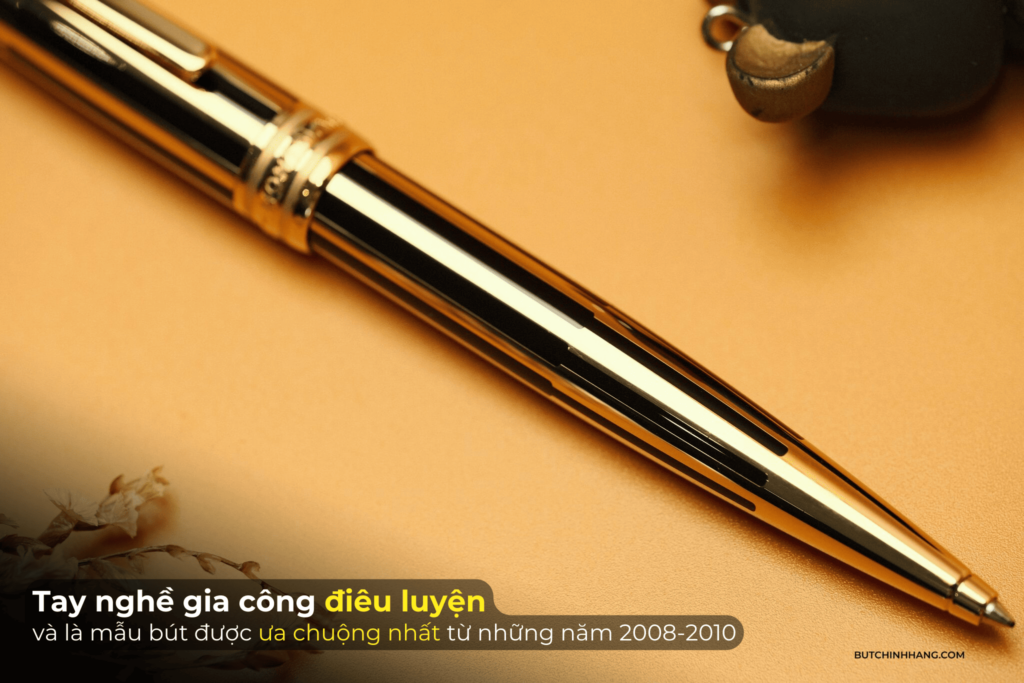 Vàng và đen - Hai màu sắc của sự sang trọng, quyền quý trên chiếc bút Montblanc Meisterstuck Solitaire Gold & Black - vang va den hai mau sac cua su sang trong quyen quy tren chiec but montblanc meisterstuck solitaire gold amp black