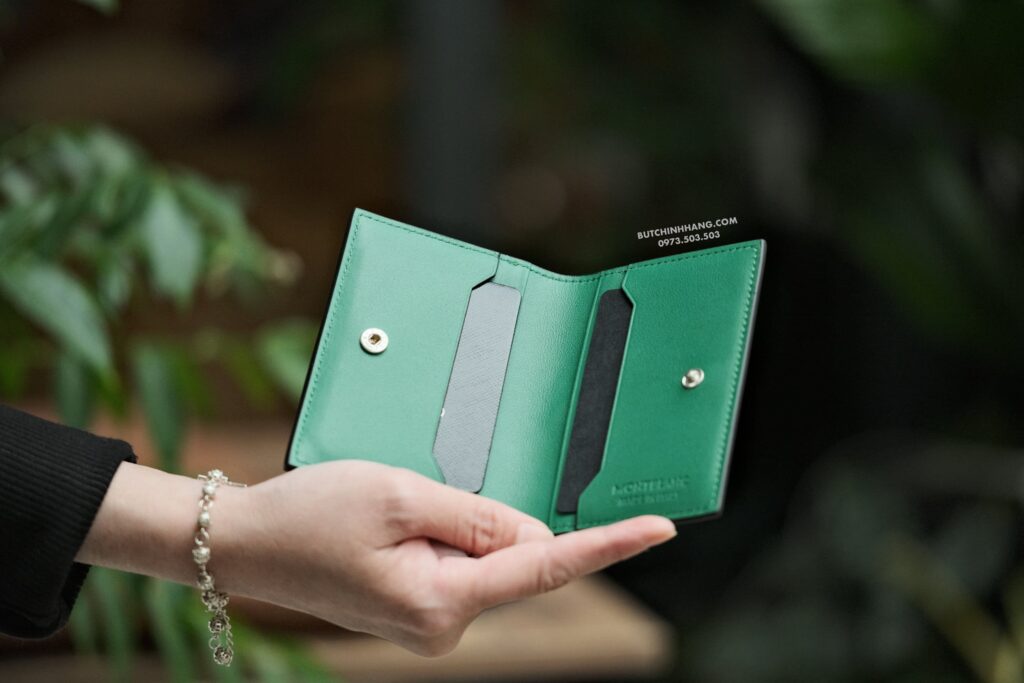 Ví đựng thẻ Montblanc Meistertsuck Selection Soft Card Holder 4cc Scottish Green 131257 - vi dung the montblanc meistertsuck selection soft card holder 4cc scottish green 131259