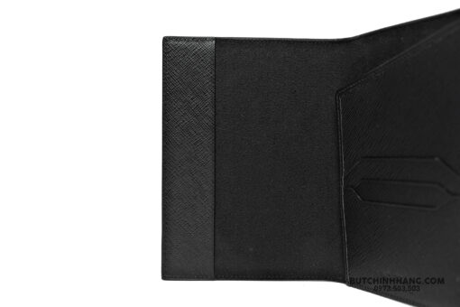 Ví hộ chiếu Montblanc Sartorial Passport Holder Black 130746 - Image 3