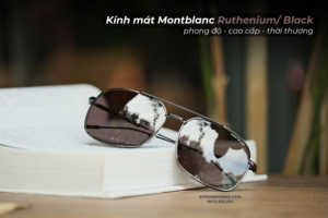 Một chiếc kính mát tràn đầy phong độ Montblanc Ruthenium/ Black MB0046S 001 - 4 12