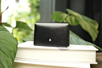 Ví đựng thẻ Montblanc Meisterstuck Business Card Holder with Flap Black 130084 Ví Da & Túi Xách Montblanc Mới Nguyên Hộp