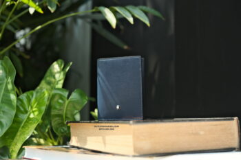 Ví đựng thẻ Montblanc Meisterstuck Card Holder 4cc Ink Blue 131693 Ví Da & Túi Xách Montblanc Mới Nguyên Hộp