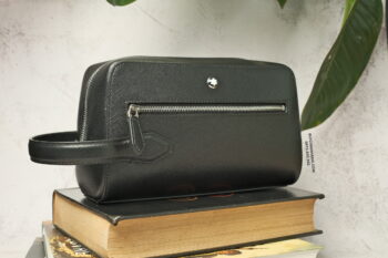 Túi clutch Montblanc Sartorial Wash Bag Black 131719 Sản phẩm ORDER Hàng Order