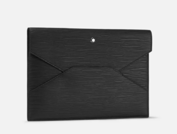 Túi cầm tay Montblanc Meisterstuck 4810 Envelope Pouch Black 130921 Ví Montblanc Mới Nguyên Hộp 2