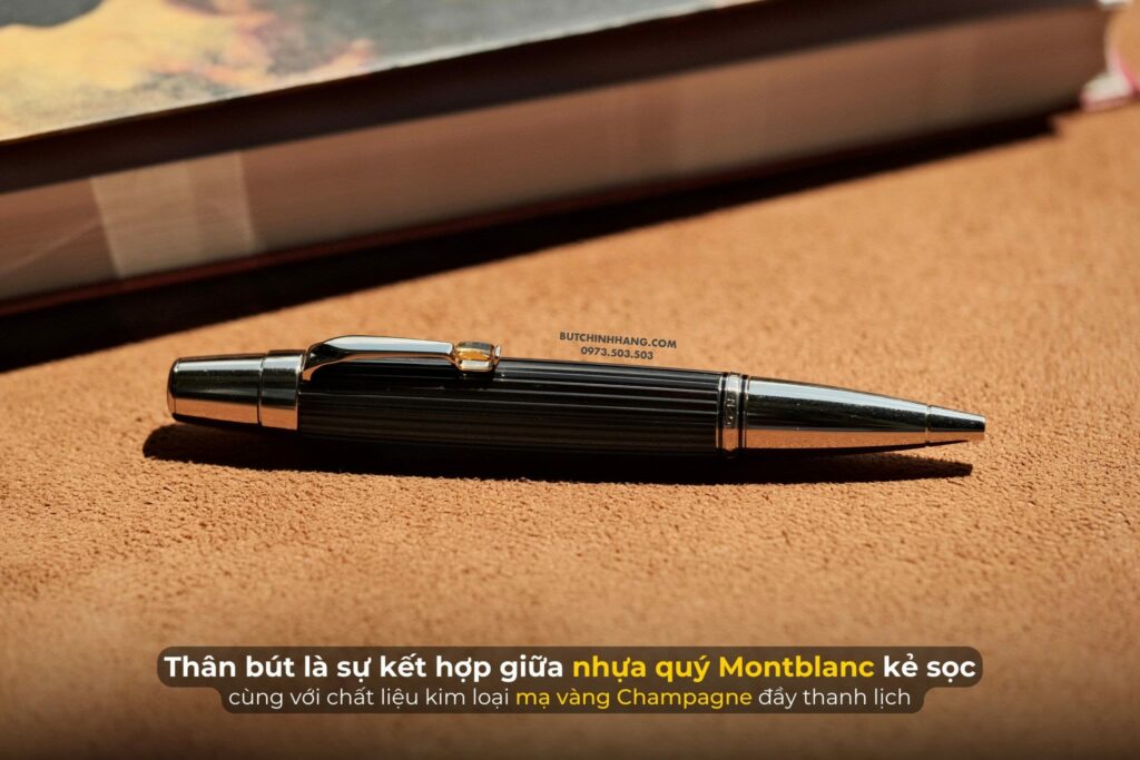 Boheme Doue Ligne Ballpoint Pen 101996 - Chiếc bút Montblanc mang trên mình viên đá Citrin đẹp mắt - boheme doue ligne ballpoint pen 101996 chiec but montblanc mang tren minh vien da citrin dep mat 1