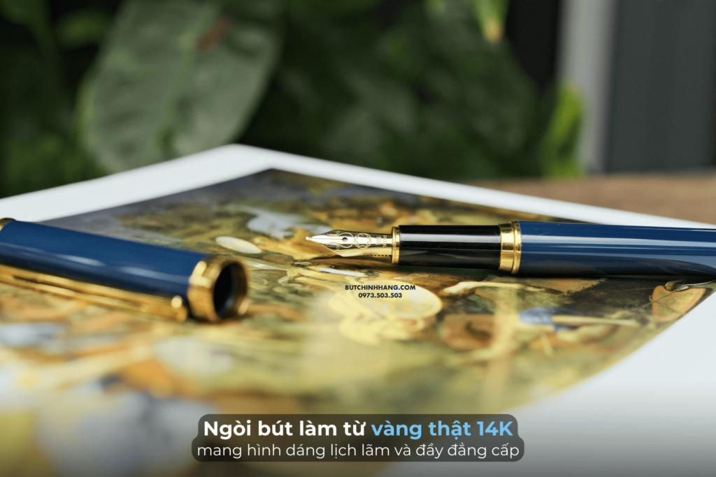 Cổ điển và hiếm có - Bút Montblanc Noblesse Oblige Blue Fountain Pen 15140 - co dien va hiem co but montblanc noblesse oblige blue fountain pen 15141