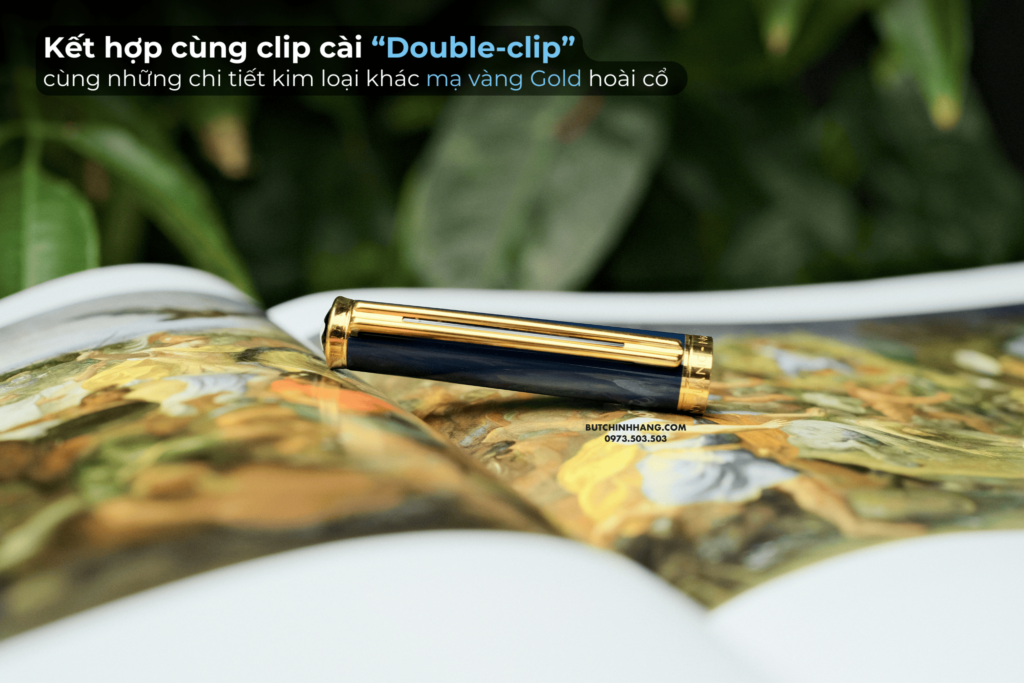 Cổ điển và hiếm có - Bút Montblanc Noblesse Oblige Blue Fountain Pen 15140 - co dien va hiem co but montblanc noblesse oblige blue fountain pen 15142