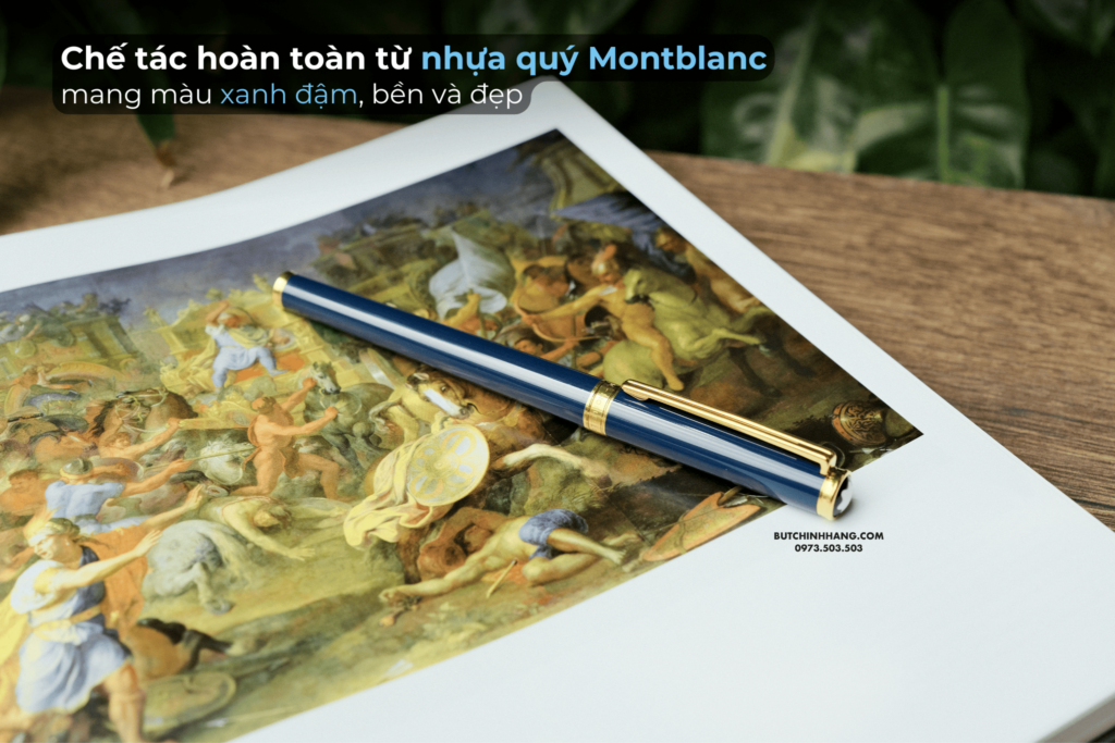 Cổ điển và hiếm có - Bút Montblanc Noblesse Oblige Blue Fountain Pen 15140 - co dien va hiem co but montblanc noblesse oblige blue fountain pen 15143