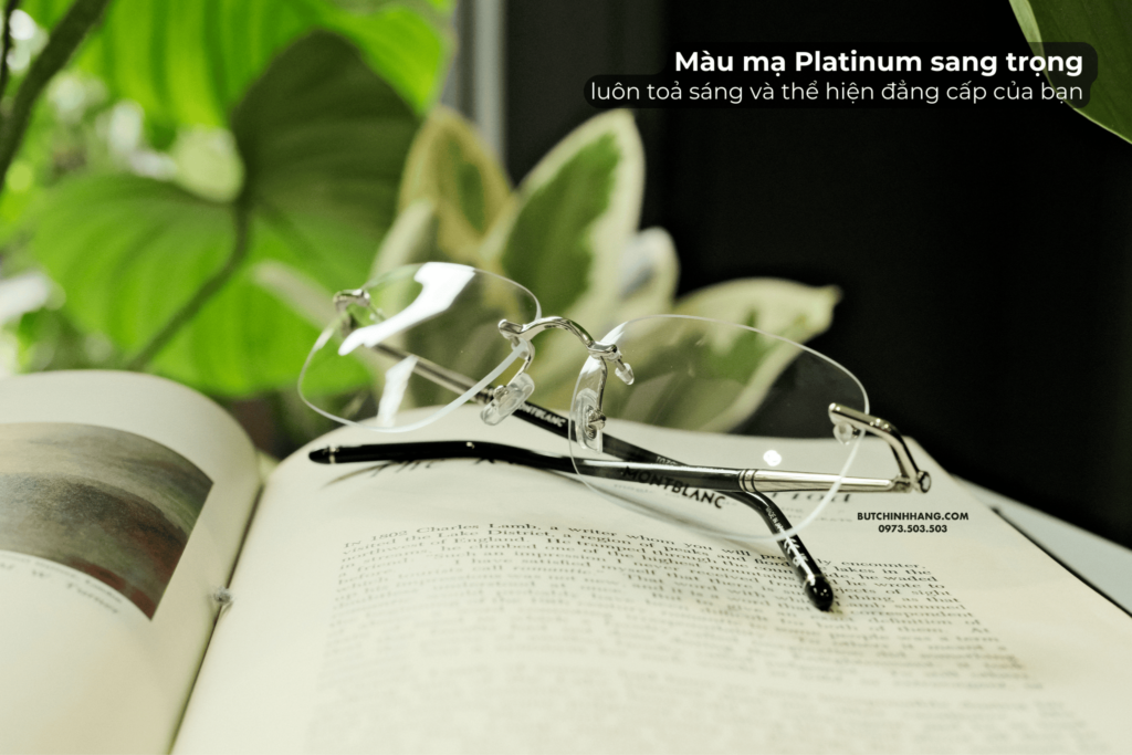 Hai mẫu gọng kính Montblanc Rimless MB0071O với hai màu mạ Gold và Platinum - hai mau gong kinh montblanc rimless mb0071o voi hai mau ma gold va platinum 1