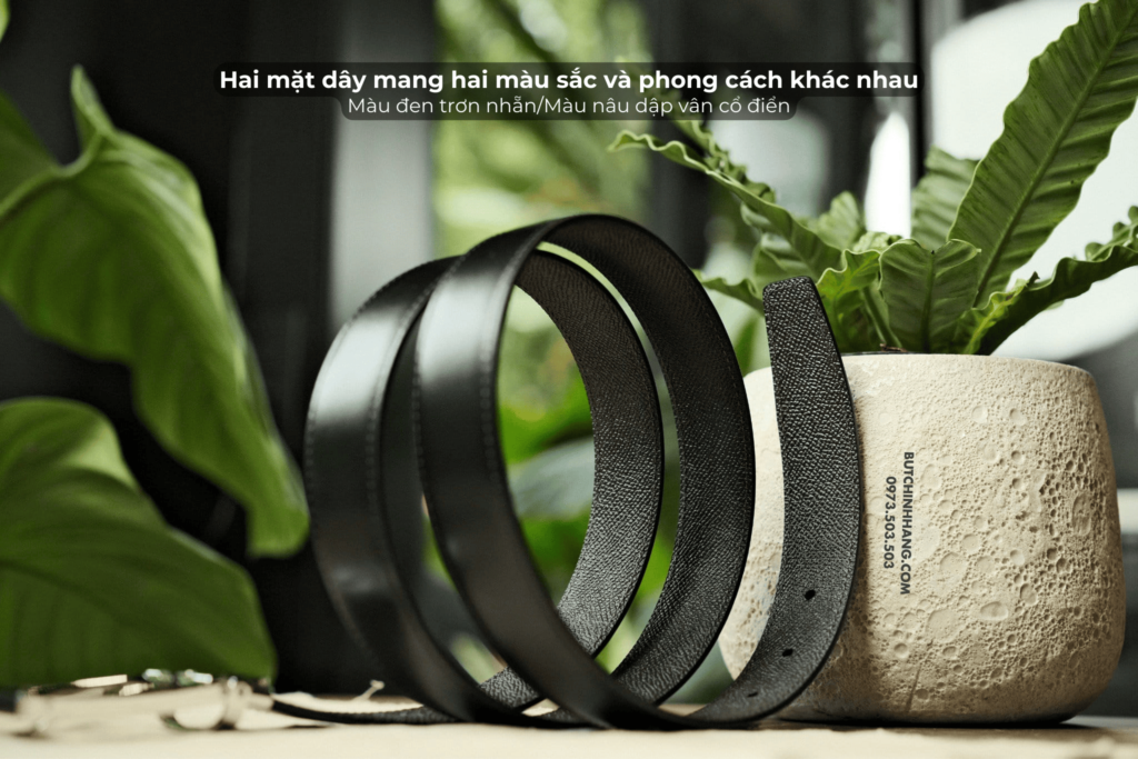 Mang đến vẻ ngoài sang trọng - Thắt lưng Montblanc Black/Brown Reversible Leather Belt 126008  - mang den ve ngoai sang trong that lung montblanc blackbrown reversible leather belt 126008