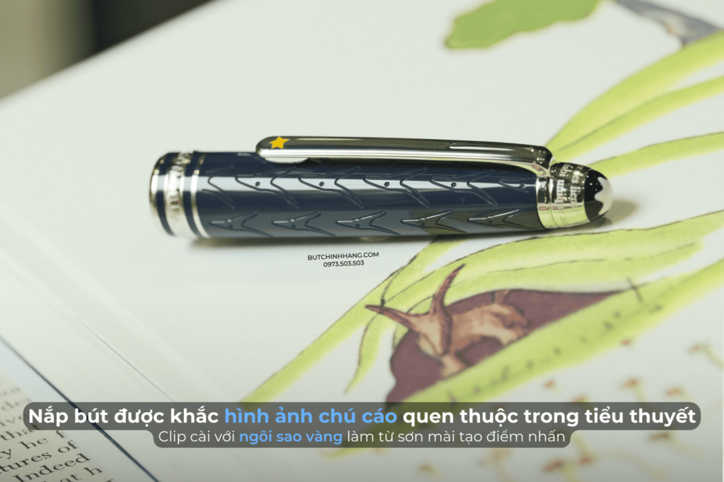 Màu xanh và chú cáo trên mẫu bút ký Montblanc Meisterstuck Le Petit Prince Classique 118057 - mau xanh va chu cao tren mau but ky montblanc meisterstuck le petit prince classique 118057