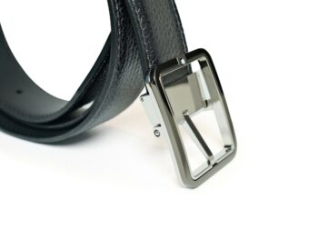 Thắt lưng Montblanc Rectangular Frame Shiny Ruthenium & Palladium Grey Sfumato Grainy Belt Leather 131191 - 3,5cm - that lung montblanc rectangular frame shiny ruthenium amp palladium grey sfumato grainy belt leather 131191 35cm 1 scaled