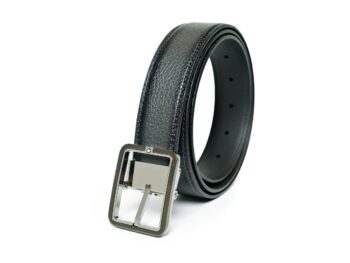 Thắt lưng Montblanc Rectangular Frame Shiny Ruthenium & Palladium Grey Sfumato Grainy Belt Leather 131191 - 3,5cm - that lung montblanc rectangular frame shiny ruthenium amp palladium grey sfumato grainy belt leather 131191 35cm 3 scaled