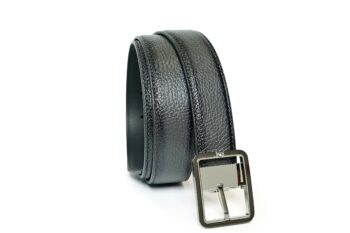 Thắt lưng Montblanc Rectangular Frame Shiny Ruthenium & Palladium Grey Sfumato Grainy Belt Leather 131191 - 3,5cm - that lung montblanc rectangular frame shiny ruthenium amp palladium grey sfumato grainy belt leather 131191 35cm