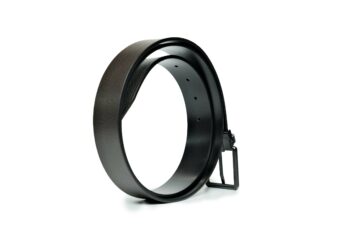 Thắt lưng Montblanc Roll Pin Buckle PVD Black Reversible Brown Grainy&Black Plain Leather Belt 131187 - 3,5cm - that lung montblanc roll pin buckle pvd black reversible brown grainyampblack plain leather belt 131187 35cm 2