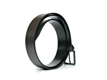 Thắt lưng Montblanc Roll Pin Buckle PVD Black Reversible Brown Grainy&Black Plain Leather Belt 131187 - 3,5cm - that lung montblanc roll pin buckle pvd black reversible brown grainyampblack plain leather belt 131187 35cm 2 scaled