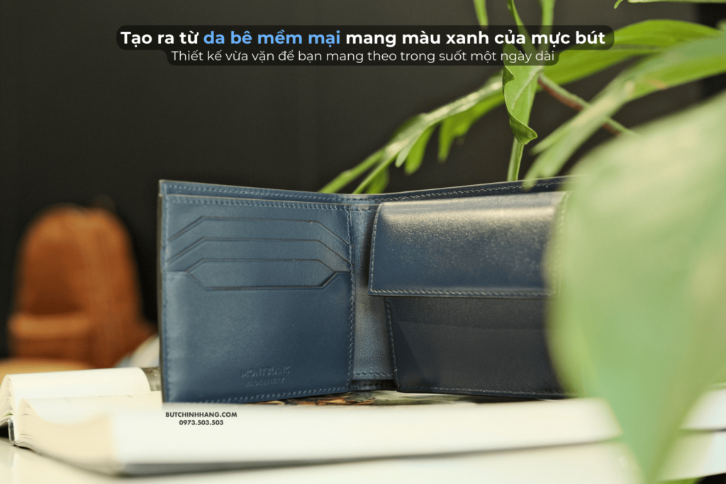 Thiết kế đặc biệt với 1 túi đựng xu bên trong - Chiếc ví Montblanc Meisterstuck Wallet Ink Blue 131934 - thiet ke dac biet voi 1 tui dung xu ben trong chiec vi montblanc meisterstuck wallet ink blue 131936